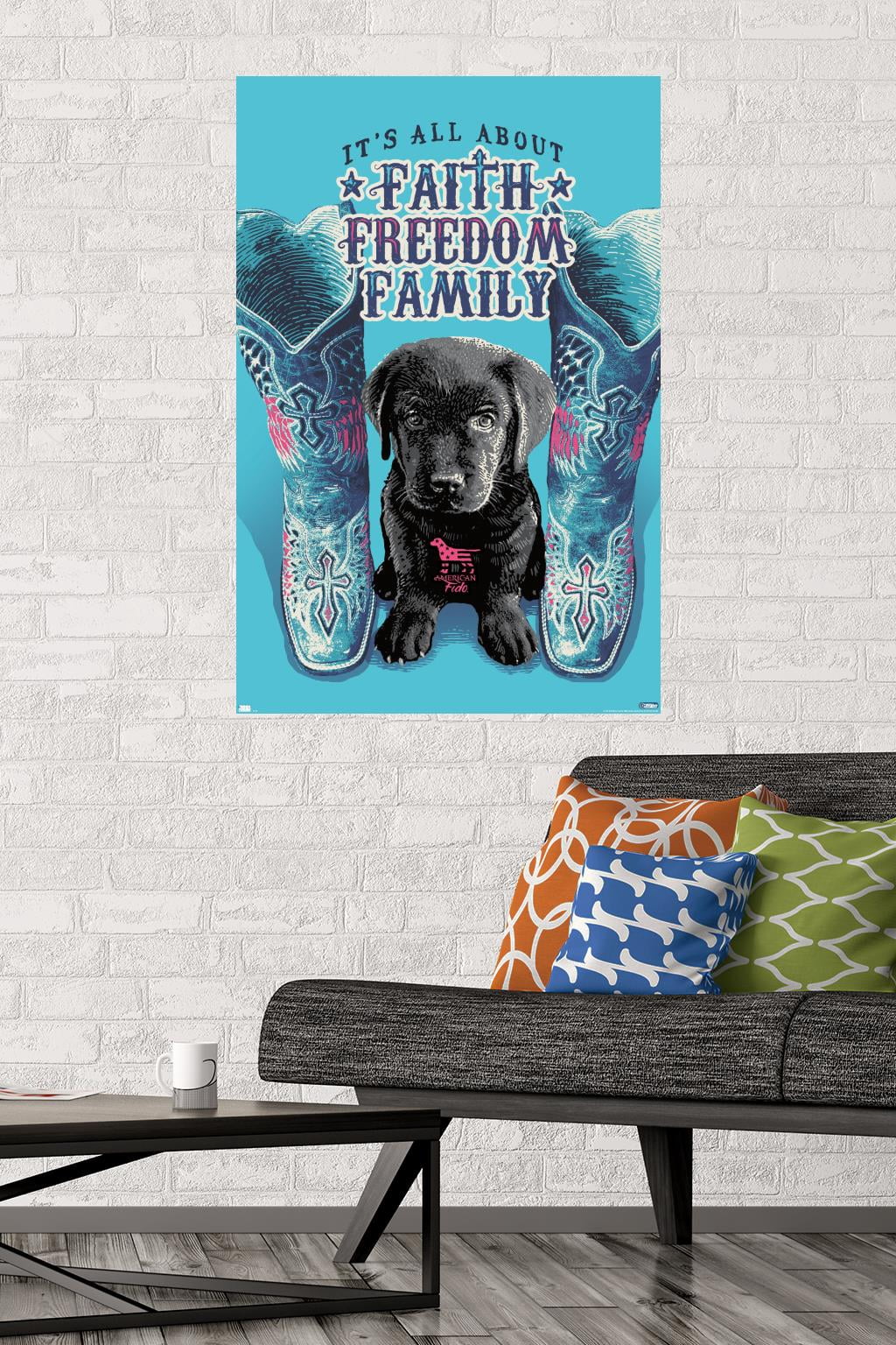 Jim Baldwin - Faith, Freedom, Family Wall Poster, 22.375" x 34"