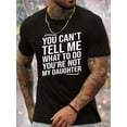 thumbnail image 1 of Rebel Tees - "You Can't Tell Me What to Do" Graphic Crew Neck Short Sleeve T-Shirt - Comfortable, Versatile, and Sporty Fashion for Summer, Great Gift Idea Tee For Adult, Men, Women, Teen, T, 1 of 4