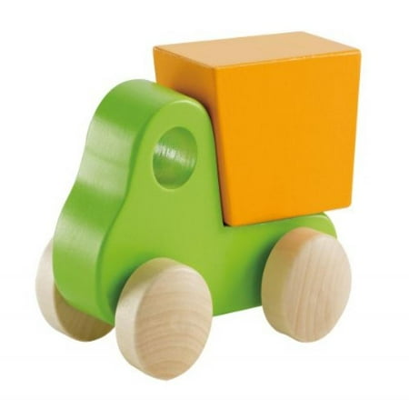 Wooden Toy Truck - Hape Little Dump Truck Toddler Wooden Toy Vehicle in Green
