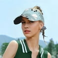 thumbnail image 5 of Kdxio Cute Panda Bear Print Sun Visor Hat Golf Visor Adjustable Velcro Outdoor Sports Cap For Men Women, 5 of 7