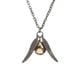 thumbnail image 5 of Serie de collares y pendientes con forma de reloj de arena, moderno y minimalista, cadena para suéter, 5 of 5