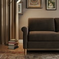 thumbnail image 2 of 65'' Sofa,2-Seater Sofa Couch,Foam Pocket Spring Hybrid Modern Loveseat Sofa,Upholstered LoveSeat Couch for Livingroom,Bedroom, Apartment, Home Office,Small Space, Tool-Free Assembly, Brown, 2 of 7