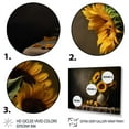 thumbnail image 3 of Designart "Still Life with a Golden Sunflower III" Floral Art Living Room Set, 3 of 5