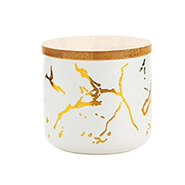 Nordic Ceramic Sugar Bowl Condiment Spice containers Home Decor Canister Jars for Organization -
