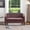 Red, variant on 50" Faux Leather Small Barrel Love Seat Settee, Diamond Tufted Back Compact Loveseat Sofa with Nailhead Trim, Modern 2-Seater Couch with Solid Wood Legs for Small Spaces, Apartments, Red