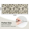 thumbnail image 5 of Beige Curiosity Shoppe Pattern Kitchen Rug Mat,Kitchen Runner Rugs Non Skid Washable,Decorative Kitchen Floor Mats for Kitchen,Sink,Laundry,17"X47", 5 of 5