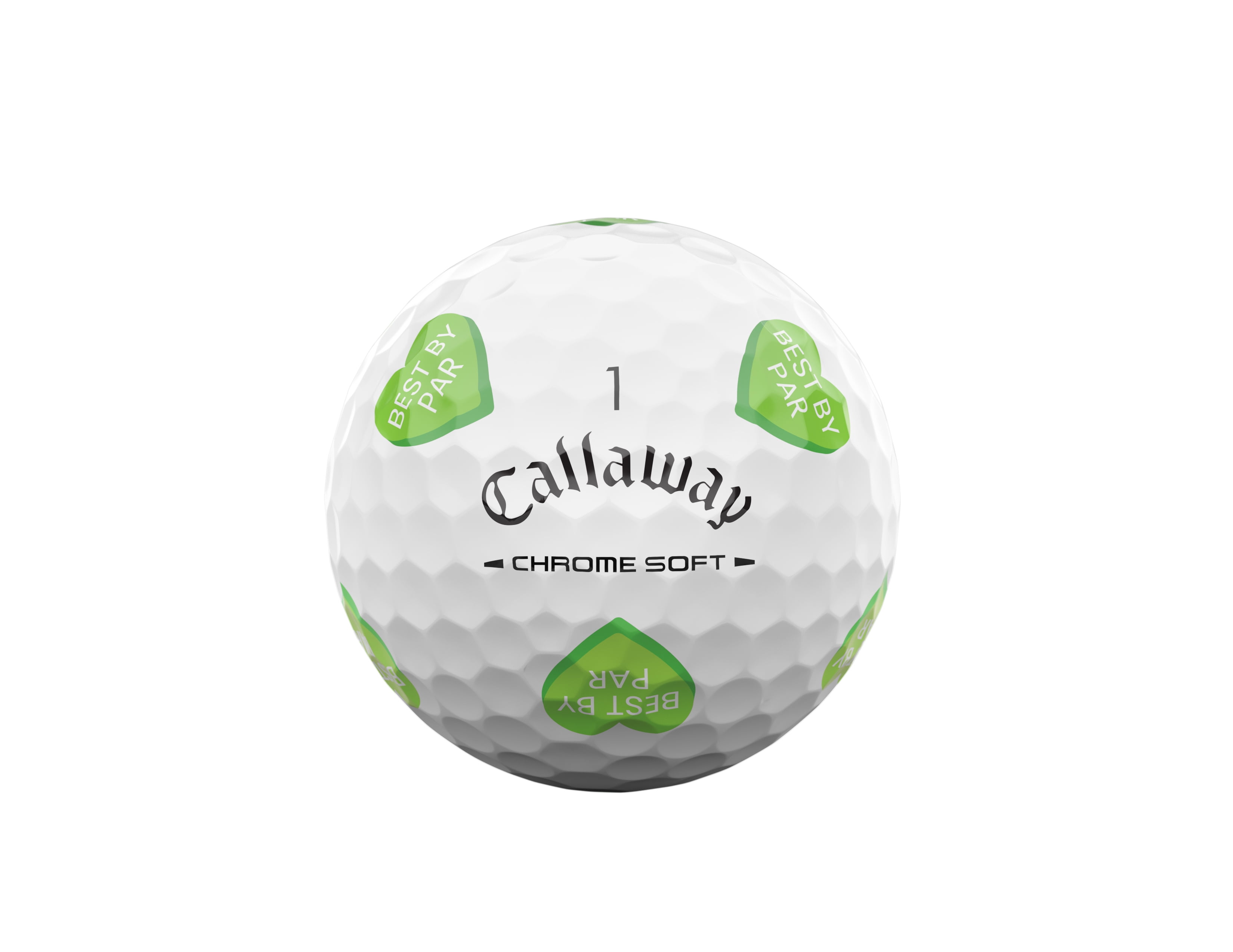 (2 pack) Callaway Golf Chrome Soft 26 - Truvis Golf Hearts 12 ball pk