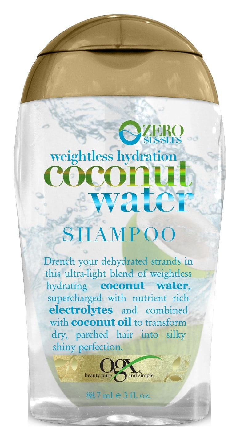 Ogx Weightless Hydration Coconut Water Hair Shampoo, 3 oz