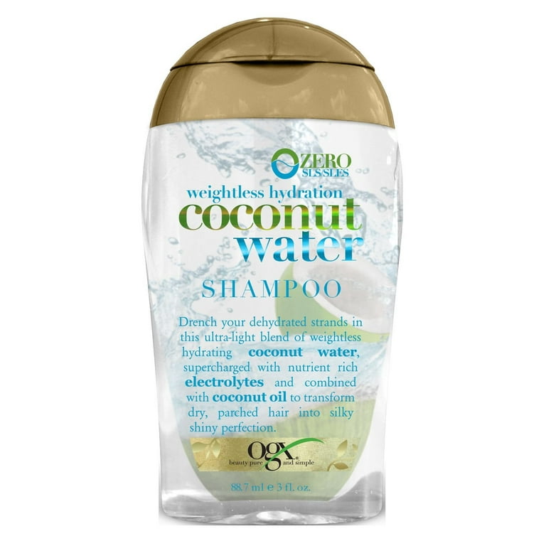 Mælkehvid Konsekvenser Multiplikation Ogx Weightless Hydration Coconut Water Hair Shampoo, 3 oz - Walmart.com