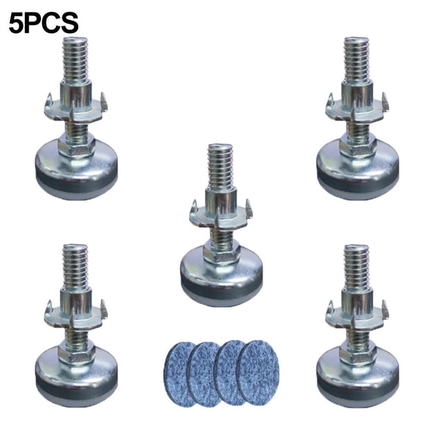 Adjustable Leveling Feet with Nut Bolt for Table Chair Furniture Foot 4/5 Set