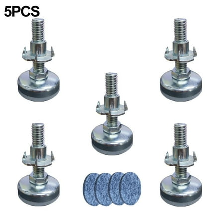 

BUYISI Adjustable Leveling Feet With Nut Bolt For Table Chair Furniture Foot 4/5 Set
