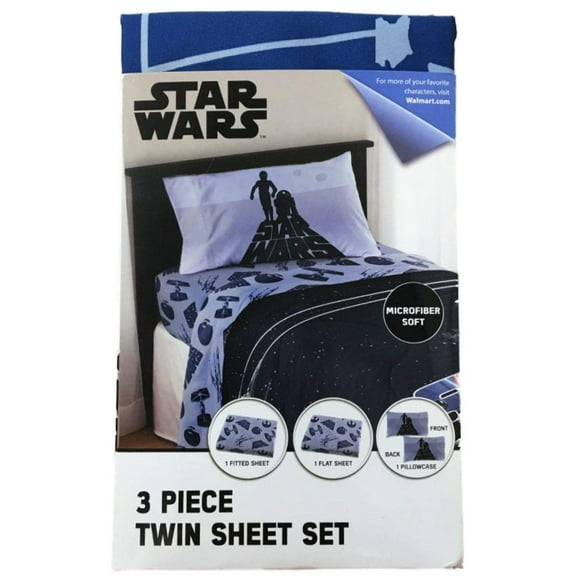 Jay Franco Star Wars 3 Piece Microfiber Twin Sheet Set