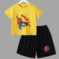 thumbnail image 3 of Conjunto de verano de Marvel Spider-Man para bebé adolescente, camiseta para niño, pantalones cortos, conjunto de 2 piezas, ropa deportiva de manga corta para niño y niña, marca de dibujos animados pa, 3 of 5