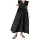 thumbnail image 1 of Vestido de Manga Larga, Moda de Desplazamiento Suelto Vestido Largo de Manga Corta de Denim para el Vestido Casual de Verano de Primavera, Vestido Corto de Verano, 1 of 7