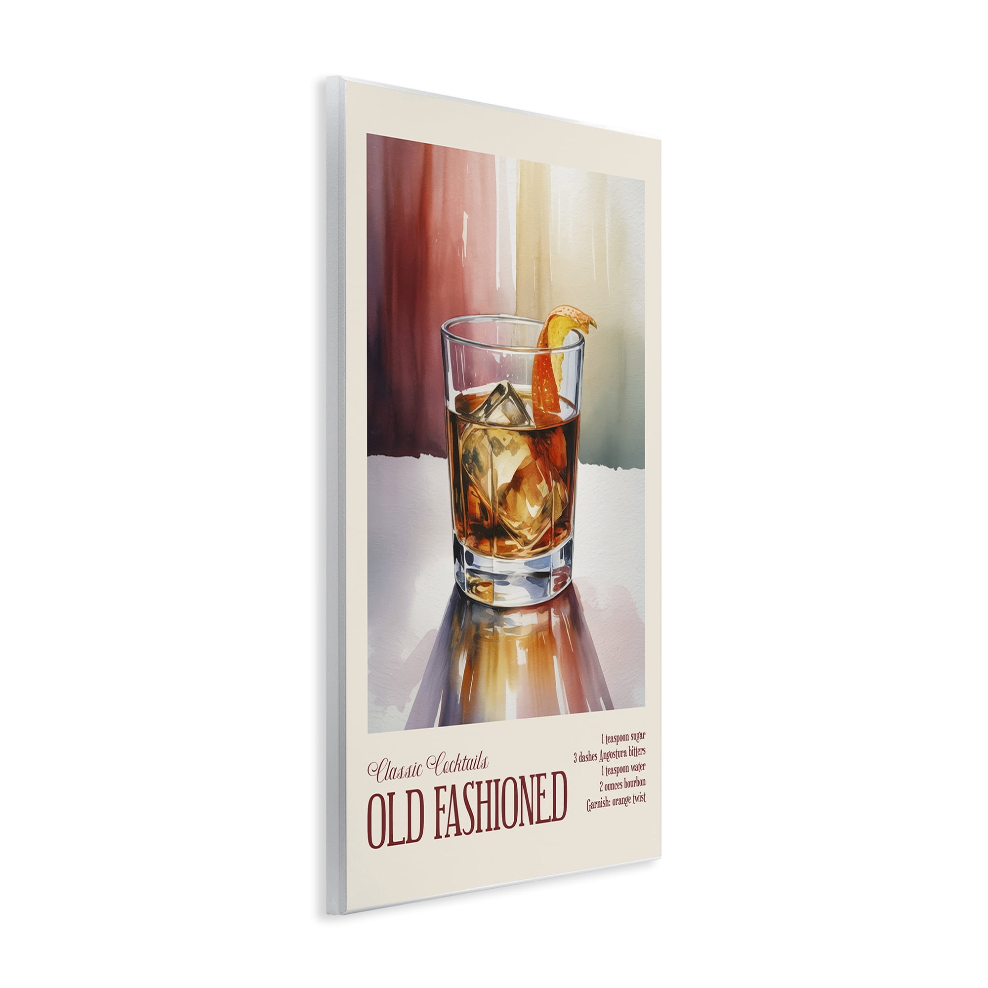Stupell Industries Old Fashioned on Surface Wall Plaque Art, design by Andreas Magnusson