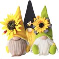 thumbnail image 3 of Exhibición de mantel de gnomo de primavera de girasol, bandeja escalonada de granja Figuras de gnomo escandinavo rústico, muñeca de abeja Xemadio HFP-0482, 3 of 8