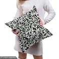 thumbnail image 4 of Ambesonne Black and White Fabric by the Yard Upholstery, Sharp Shapes, 3 Yards, Black White, 4 of 4