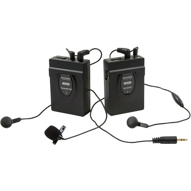 Monoprice 2.4GHz 2Way Wireless Microphone System (with Hip Clips