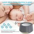 thumbnail image 5 of Letsfit White Noise Machine with Adjustable Baby Night Light for Sleeping, 14 High Fidelity Sleep Machine Soundtracks, Timer and Memory Feature-Gray, 5 of 8