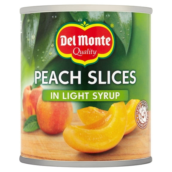 Del Monte Peach Slices Light Syrup 227G, Imported from Britain