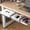 Transparent White, variant on Under Desk Table Drawer Storage Organizer,3 Pack Small & Medium & Large Slide Out Desk Drawers - Hidden Desktop Organizer,Adhesive Storage Pencil Tray Under Table(Clear/LMS)