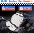 thumbnail image 6 of Akaber Electric Go Kart with Adjustable Seat, 24V 9AH Drift Kart with Dual 200W Motors, Crazy Go Cart for Kids Ages 6-12, Licensed BMW, LED Lights, Drift Mode and 2 Speed(Grey), 6 of 9