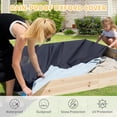 thumbnail image 5 of Lilypelle Wooden Sandbox, 71''x71''x8'' Large Sandbox w/Cover, Outdoor Sand Box for Kids Outdoor Play, 5 of 7