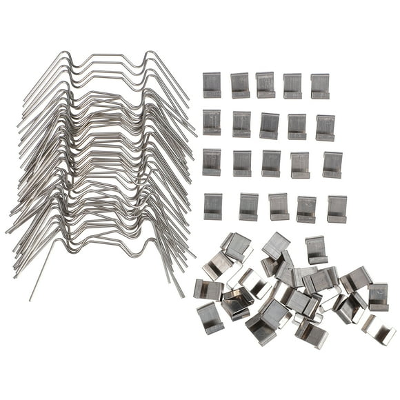 Miangastore 100 Pcs Pinces de Serre en Acier Inoxydable Pinces de Fixation Durables pour Cadre en Verre