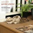 thumbnail image 4 of Alpine Corporation 5"W Playful Dog Planter with Drainage Hole, 4 of 12