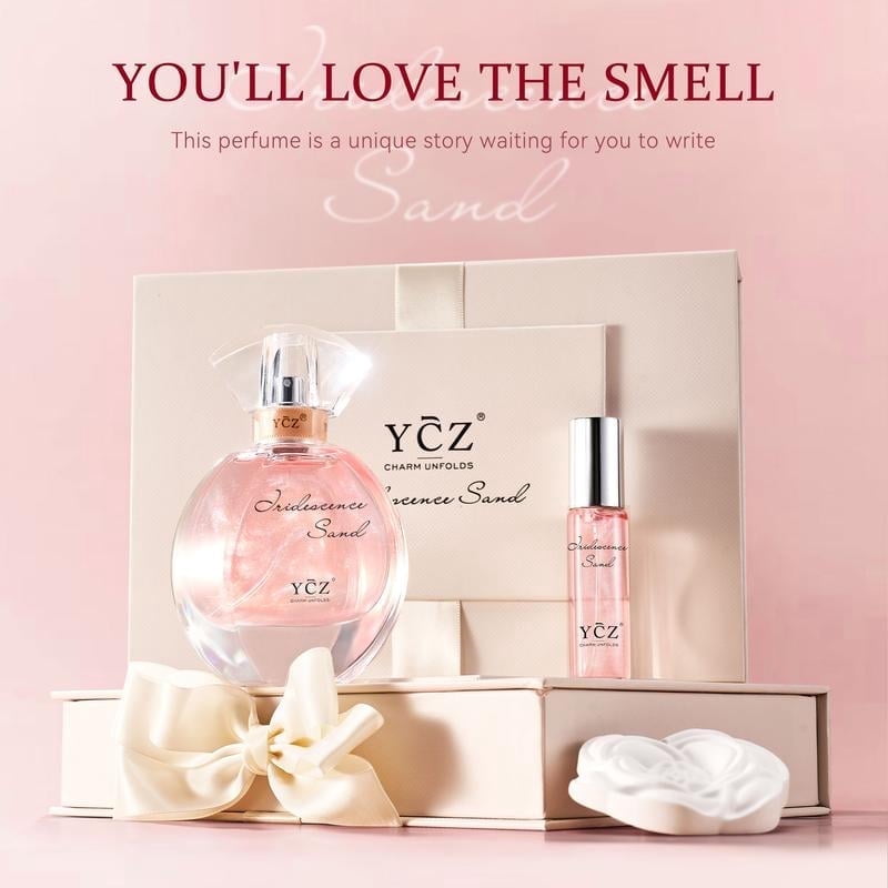YCZ Golden Sands Women's Perfume Gift Set,3-Piece(50ml Full-Size+
