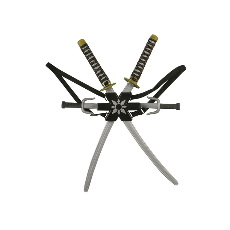 Ninja Double Sword Set Child Halloween Accessories, includes 2
