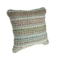 thumbnail image 3 of Ox Bay Drew 18" x 18" Green/Blue Striped Cotton Blend Adult Decorative Throw Pillow Cover, 3 of 6