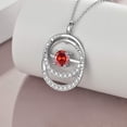 thumbnail image 4 of WINNICACA S925 Sterling Silver Sister Necklaces July Birthstone Ruby Necklace Friendship Jewelry Birthday Anniversary Mothers Day Gifts for Women Sister, 4 of 7