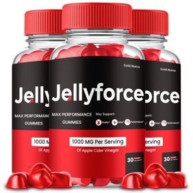 JellyForce Gummies, Advanced Formula, JellyForce All Natural Formula, Maximum Strength (3 Pack)