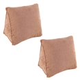 thumbnail image 1 of 2X Cojín de Respaldo de Lectura Almohada de Cuña Cojín de Respaldo Almohadilla Lumbar Cama Silla de Oficina Almohada de Descanso Almohada de Soporte de Respaldo (Café), 1 of 8