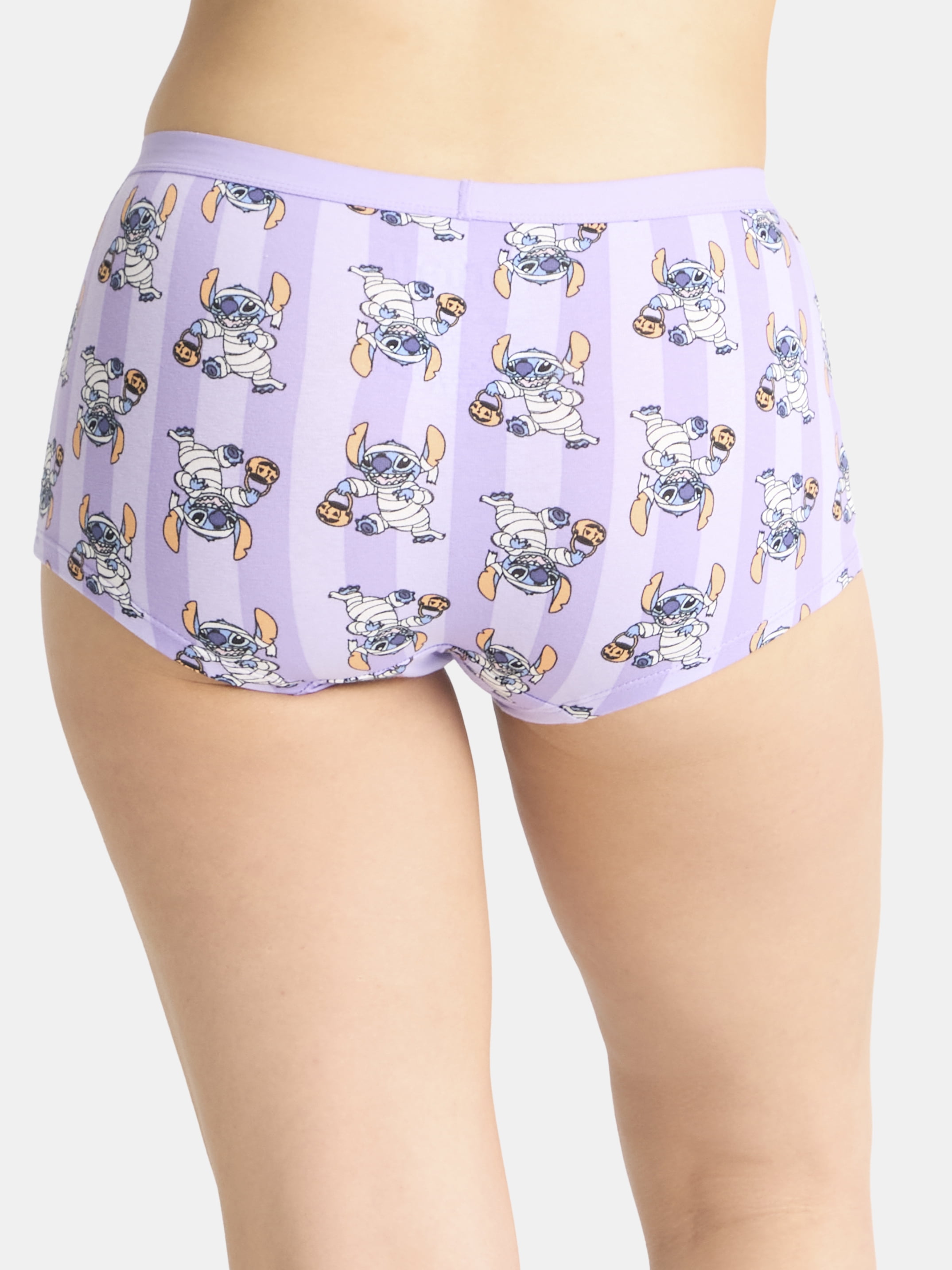Disney Stitch Women's Halloween Boyshort Panties, 3-Pack, Sizes S-XXL