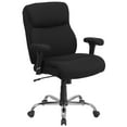 thumbnail image 2 of Flash Furniture HERCULES Series Big & Tall 400 lb. Rated Black Fabric Ergonomic Task Office Chair with Line Stitching and Adjustable Arms, 2 of 12