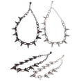 thumbnail image 4 of New Spike Rivet Punk Collar Necklace Goth Rock Biker Link Chain Choker Jewelry, 4 of 5