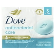 Dove Antibacterial Care, Beauty Bar Soap , 3 Bars, 3.17 oz (90 g) Each