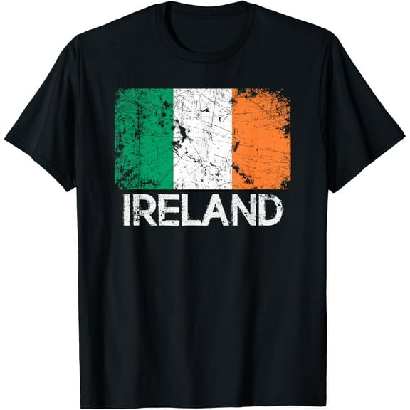 100% pure cotton for both men and womenIrish Flag T-Shirt | Vintage Made In Ireland Gift T-Shirt