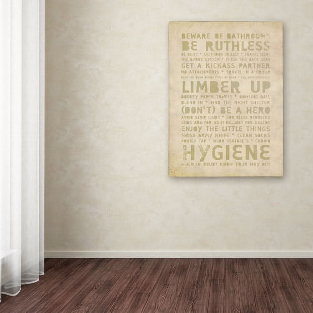Trademark Fine Art "Zombieland" Canvas Art by Megan Romo