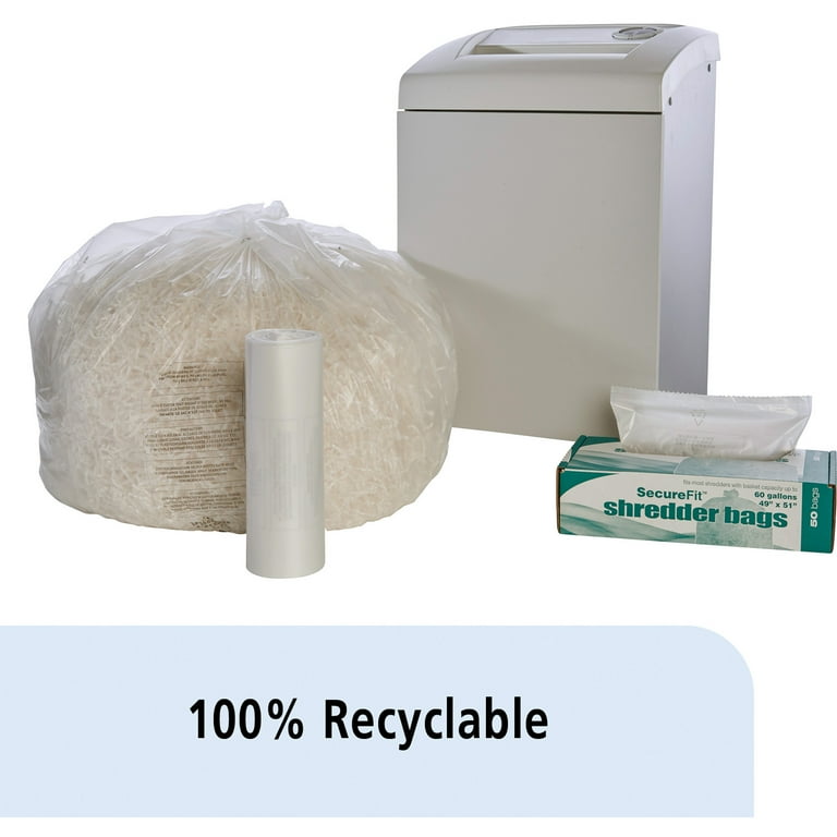 SKILCRAFT, NSN5574982, High Performance Shredder Bag, 50 / Box