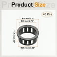 thumbnail image 2 of 48pcs Wire Grommet, 24.8mm Mounting Dia Plastic Grommets Cable Hose Snap, Black, 2 of 6