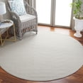 thumbnail image 2 of SAFAVIEH River Randa Solid Polyester Area Rug, Ivory, 6'7" x 6'7" Round, 2 of 8