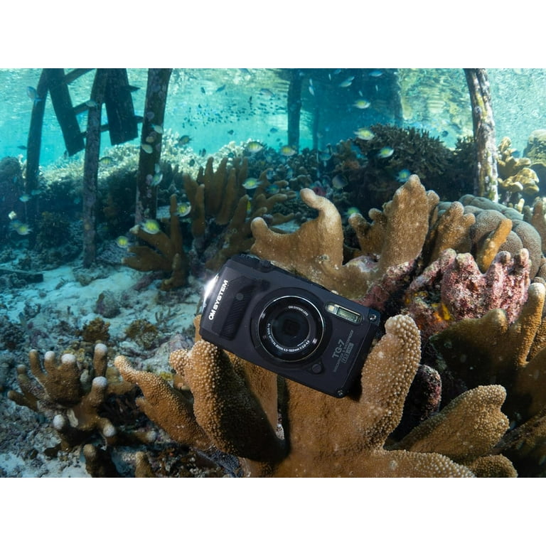 OM SYSTEM Tough TG-7 Black Underwater Camera, Waterproof OM SYSTEM Tough TG-7 Black Underwater Camera, Waterproof