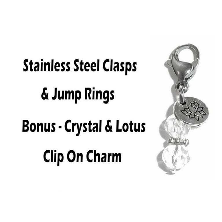 4 Pack Find Joy Clip On Charms - Inspirational Charms Clip On Anywhere