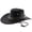 Black, variant on Womens Mens Western Cowboy Classic Hat Curved Brim Outdoor Adventure Travel Sun Country Concert Rodeo Dress Up