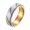 Rainbow, variant on Men's and Women's Stainless Steel 6MM Sandblasted Diagonal Engraving Lucky Relaxation Rotatable Ring Rainbow Size 10