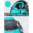 thumbnail image 5 of NEIKU Women's Skiing Snowboarding Jackets Fleece Hood Mountain Snow Coat Blue XXL, 5 of 7