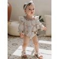 thumbnail image 4 of BemeyourBBs Baby Girls Fall Romper Stripe Print Football Long Sleeve Jumpsuit, 4 of 9